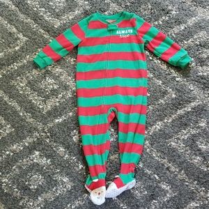 Christmas fleece sleeper